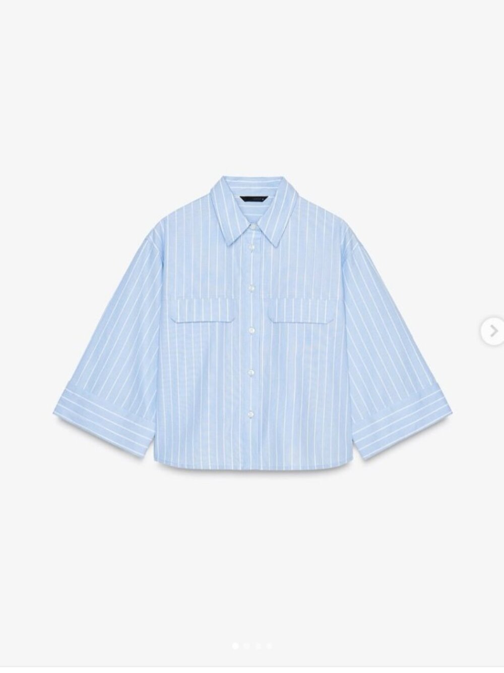 ZARA -  SHORT OXFORD SHIRT - NWT
